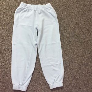 Light blue sweatpants
